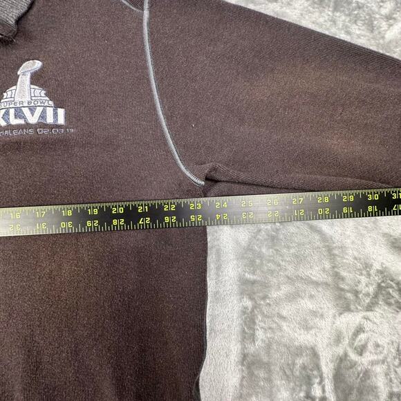 2013 Cutter & Buck Super Bowl New Orleans Brown/Grey Quarter Zip Sweater Size XL - Picture 6 of 6